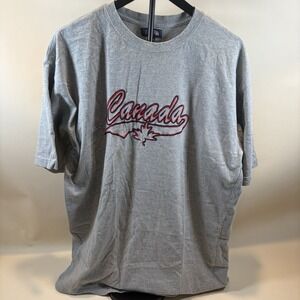 IAS Embroidered Canada Graphic T‎ Shirt Men's XL